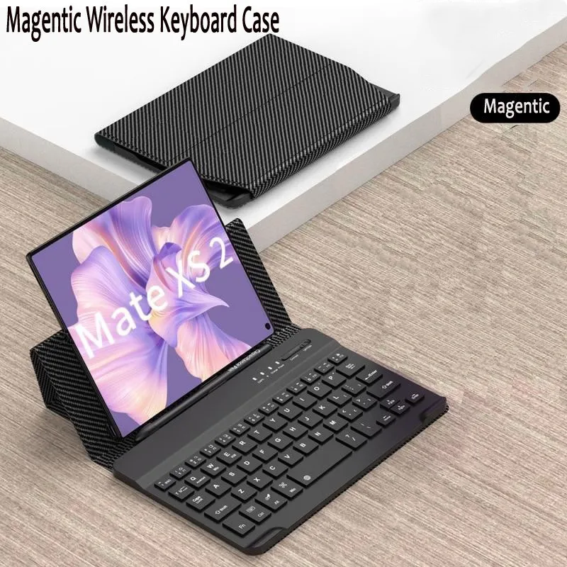 Split Keyboard Case for Samsung Z Fold Special SE Fold 6 5G Fold 5 4 3 2 1 W25 Wireless Bluetooth Magnetic Stand Leather Case