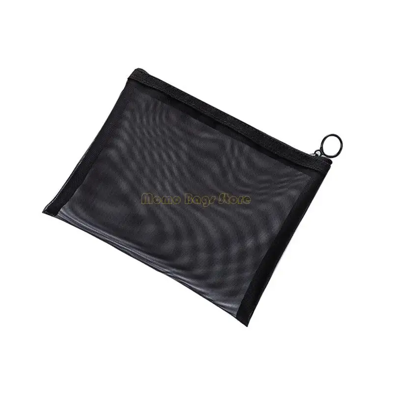 

X90D Mesh Yarn Makeup Bag with Zipper Tote Purse Cosmetics Organize for Women Men Cosmetic Lipstick Eyeshade Box
