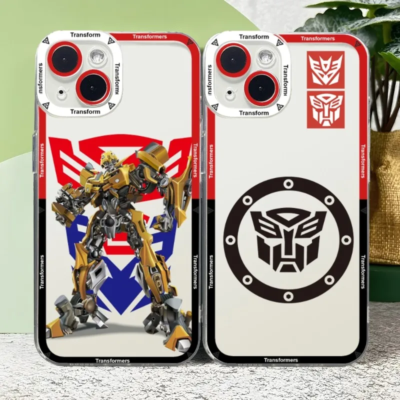 Transformers Phone Case Angel Eyes Phone Case For IPhone 15 14 Plus 13 12 11 Pro Max Mini Soft Transparent Cover