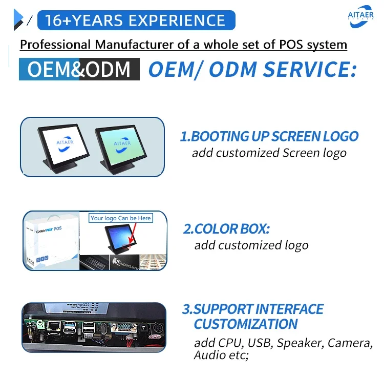 Point-of-Sale-System pos Termina Registrier kasse Maschine pos System mit Software