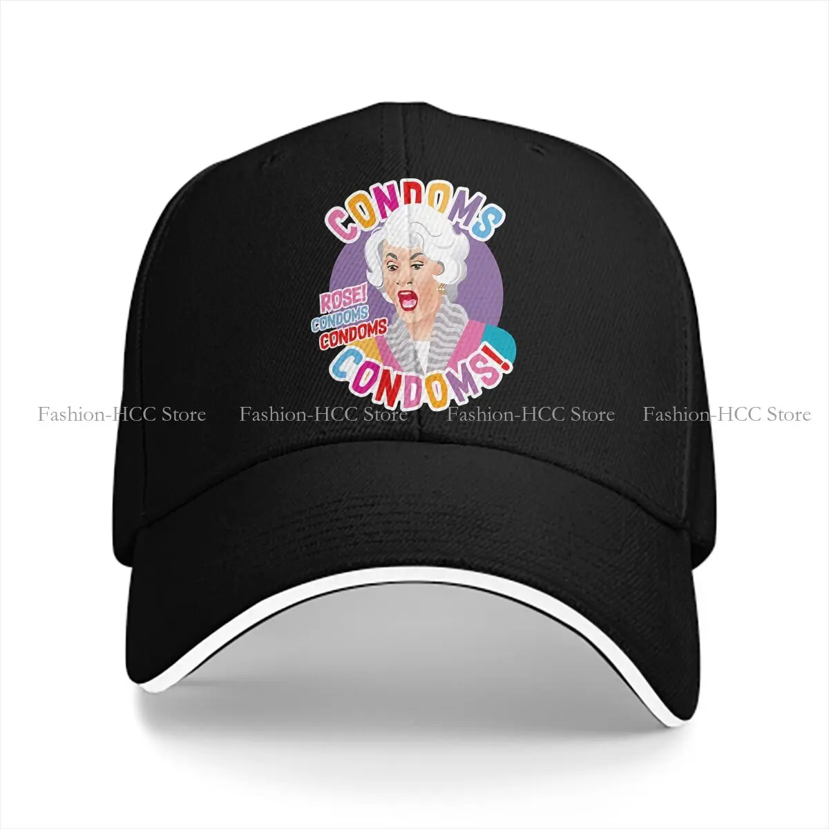 Summer Cap Sun Visor Condoms Rose Hip Hop Golden Girls Peaked Hats