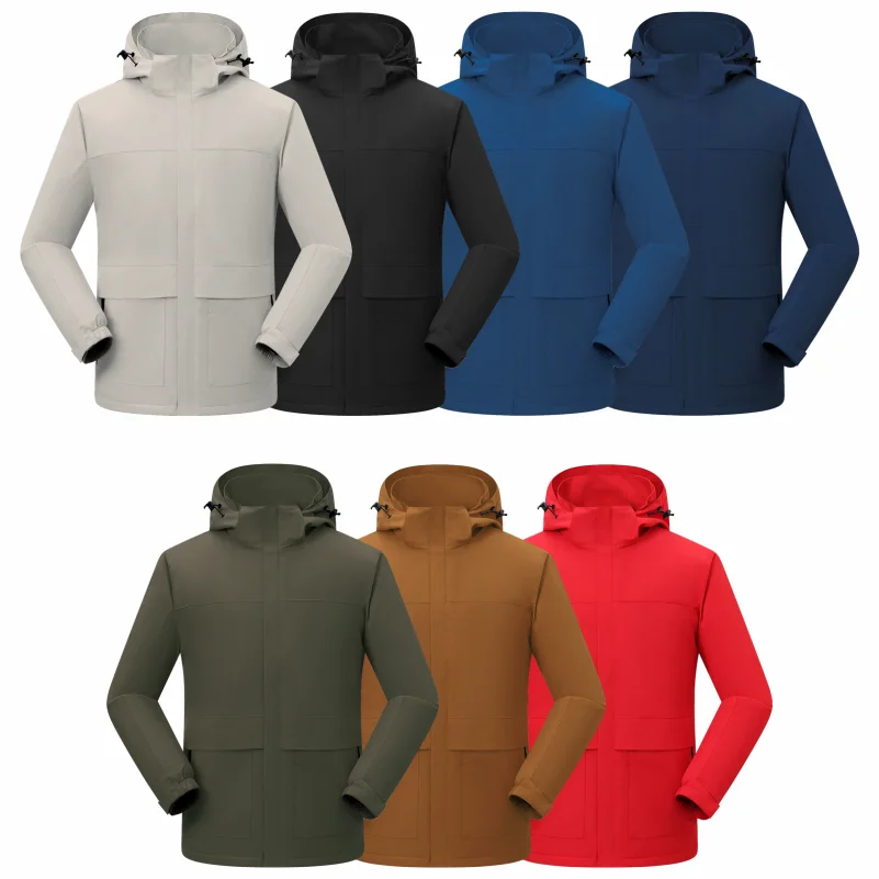 Casual Fleece Warm Jacket Custom Logo Men\'s And Women\'s Outdoor Sweatshirt Printing Brand Logo High Quality Hoodie Embroidery