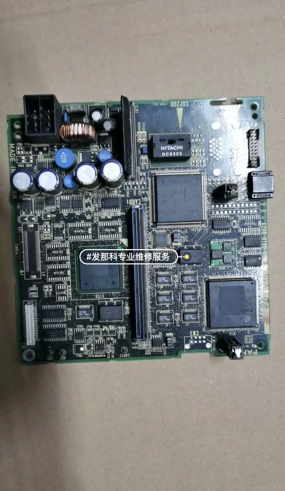 A20B-8100-0821 Fanuc dismantled original display circuit board CNC system motherboard function test is normal