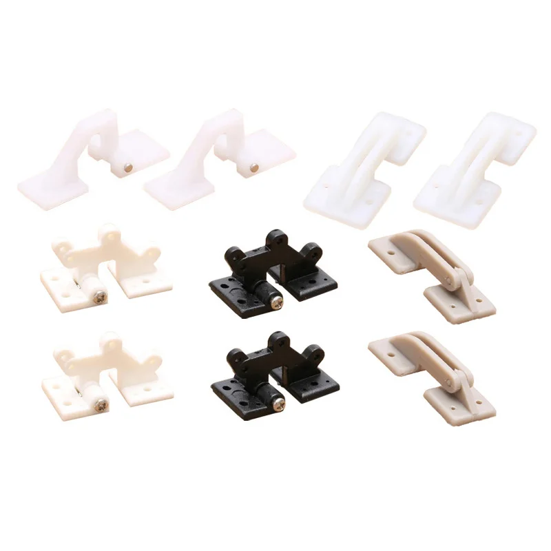 12PCS Multi-purpose Hatch Hinges Holding Mounting Base Cockpit Wing Connection Hinges DIY Accessories for RC Fixed Wing Airplane