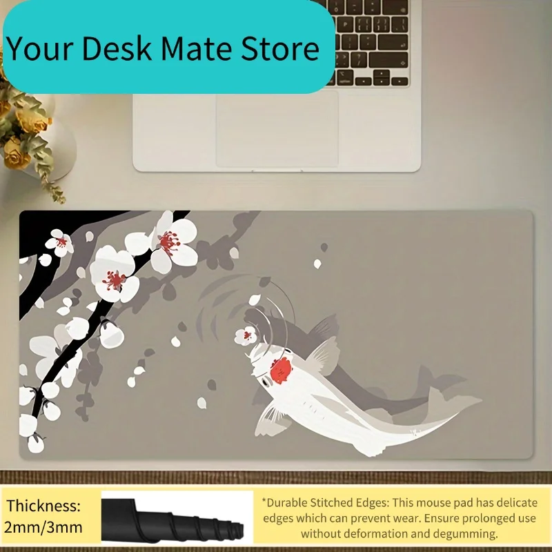 

Keyboard Letter Number Printed Mouse Pad Non-Slip Rubber Base Washable Cloth Surface For Gaming Office PC Desk