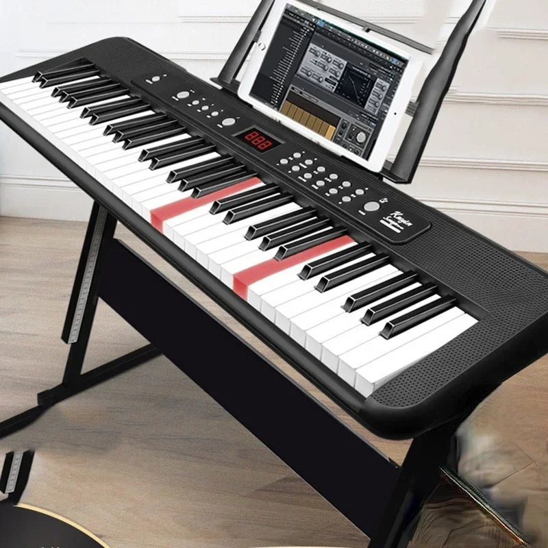 

Professional 61 Keyboard Piano Electronic Portable Adult Children Piano Music Synthesizer Eclado Midi Musical Instruments