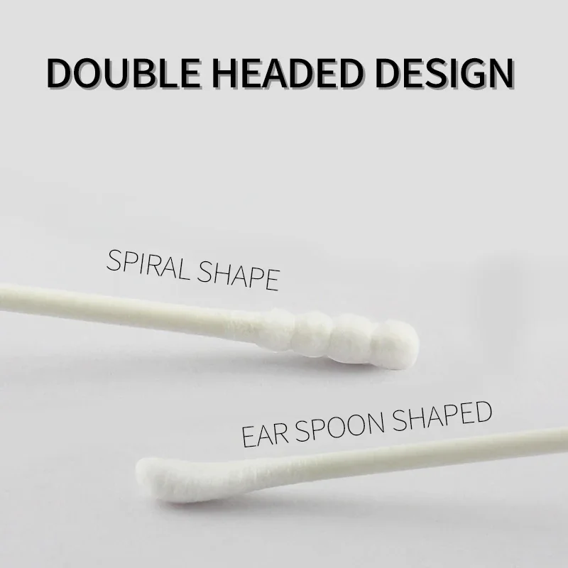 200PCS Newborn Baby Ear Cleaning Cotton Swabs - Double-Ended Disposable Cotton Buds for Infants & Children