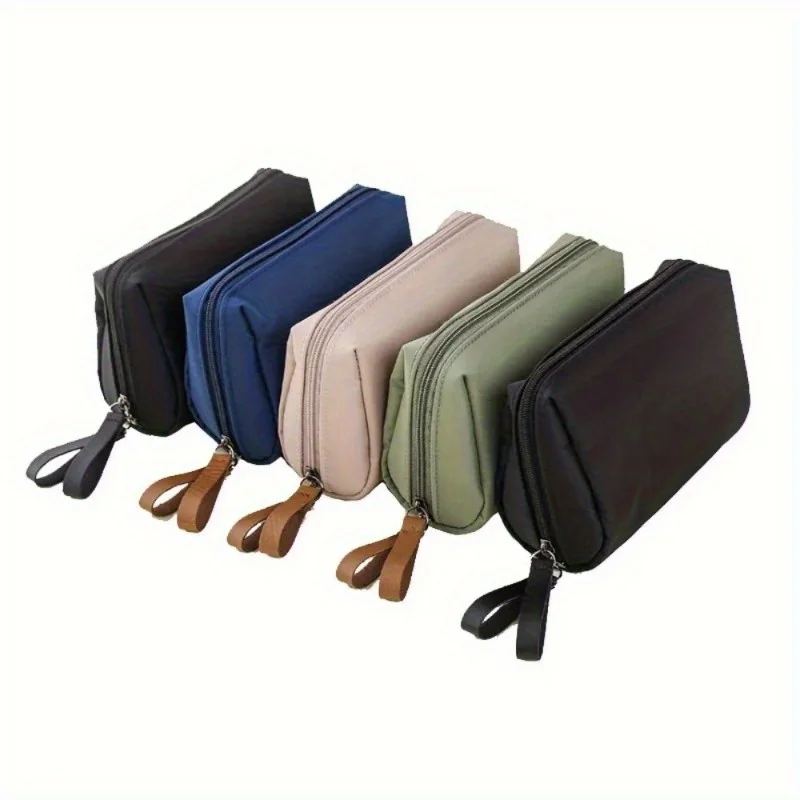 

2023 New Makeup Bag Simple Solid Color Cosmetic Bag for Women Pouch Toiletry Bag Waterproof Make Up Purses Case Hot Dropshipping