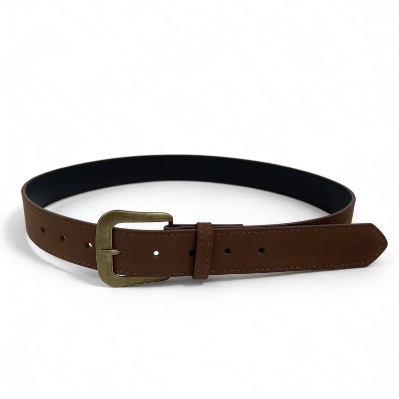 1 piece of women's belt, simple and versatile, thin velvet paired with jeans, suitable for daily leisure, outdoor commuting