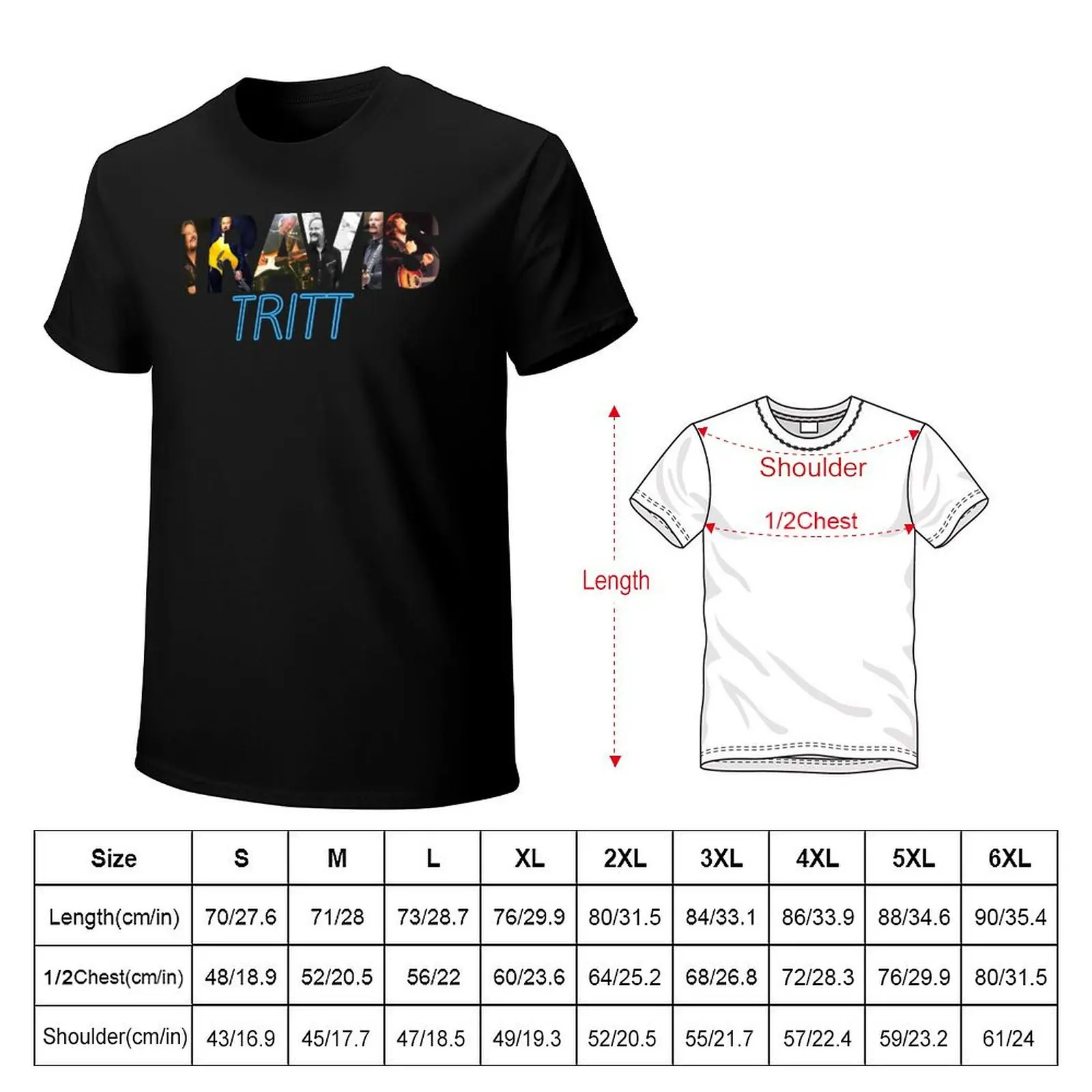 travis tritt country singer t shirt sticker T-Shirt Simple Print Design T-Shirt