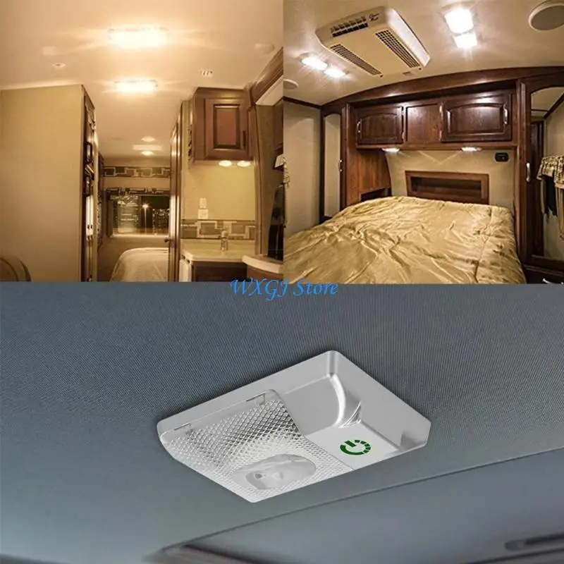 

37JE 12V LED Dome Light Ceiling Lamp with Touch Control for Marine Boat Yacht Trailer