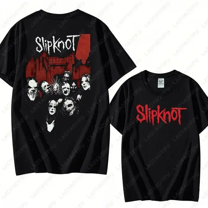 T-shirt vintage S-Slipknots Prepare for Hell Tour en coton noir, groupe de rock Heavy Metal, pour ho