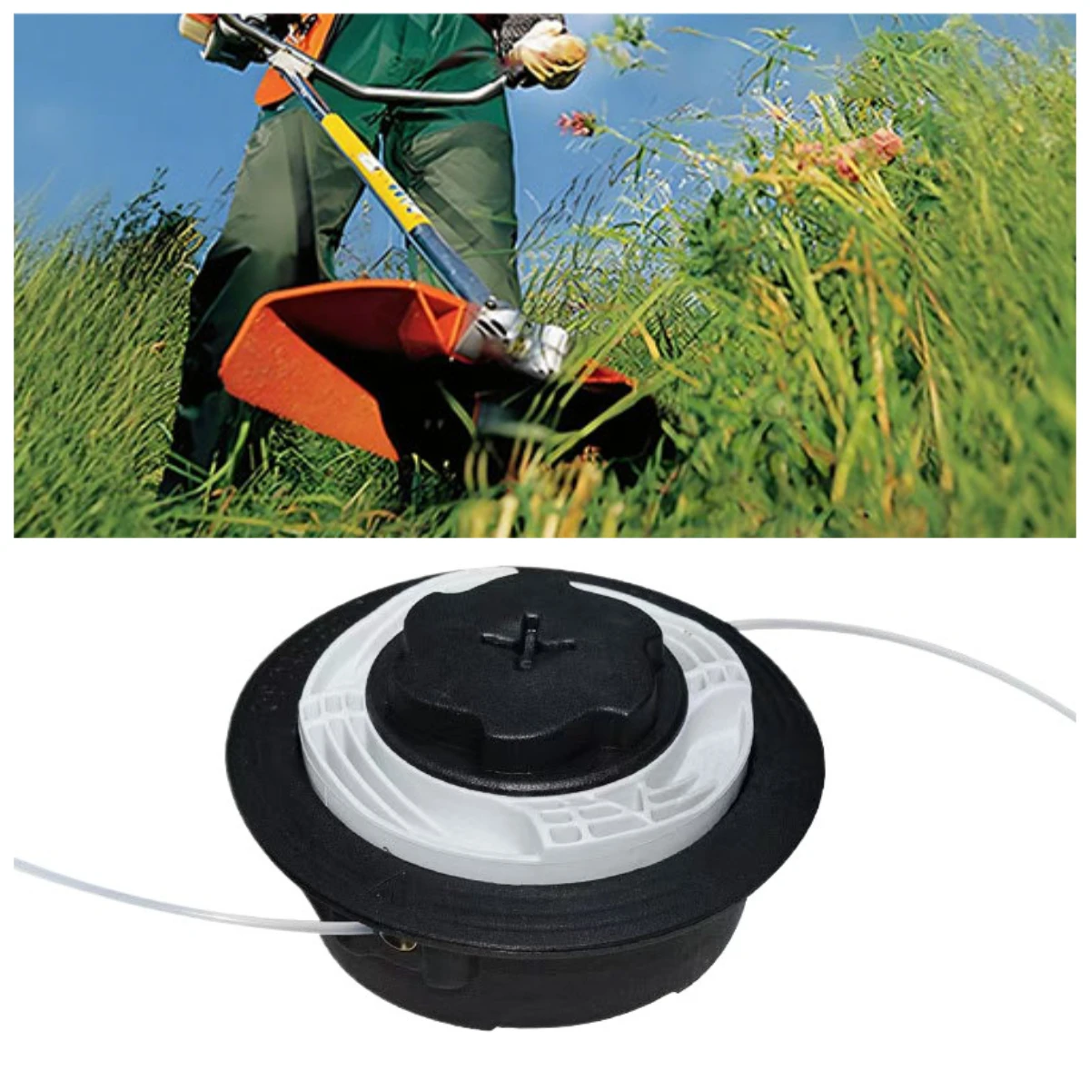 

M8*1.25 Automatic Grass Trimmer head grass Cutter line trimmer Head for Lawn Mower Replacement stihl fs38 fs40 fs45 fs50 fs55