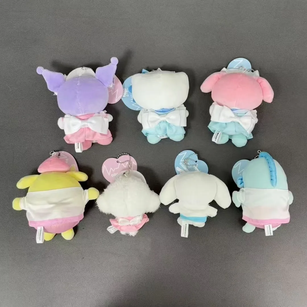 헬로 키티 의사 간호사 시리즈 Kuromi 마이 멜로디 봉제 인형 귀여운 만화 Hellokittys 소녀 Pericarp 가방 펜던트 장식 선물