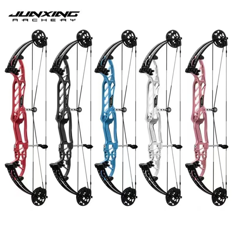 

JunXing H20 Compound Bow 30-60 LBS 36 Wheelbase Adjustable Pulling Distance Let-off 65/75% for Archery Hunting Fishing Shooting