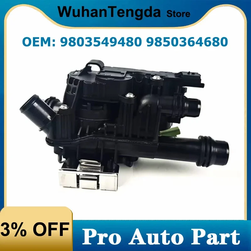 

9803549480 9850364680 Engine Coolant Thermostat Housing Assembly for Peugeot 208 308 508 Citroen C3 C4