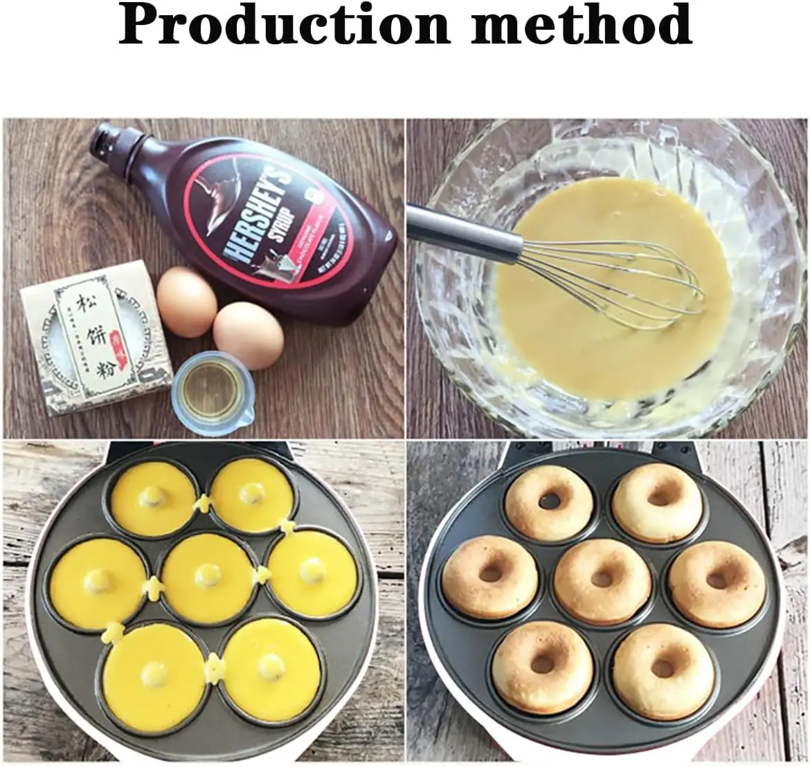 آلة دونات منزلية، آلة الإفطار، آلة الكيك، آلة الكعك الدائرية، آلة الخبز، آلة الغذاء الخفيفة، أبيض