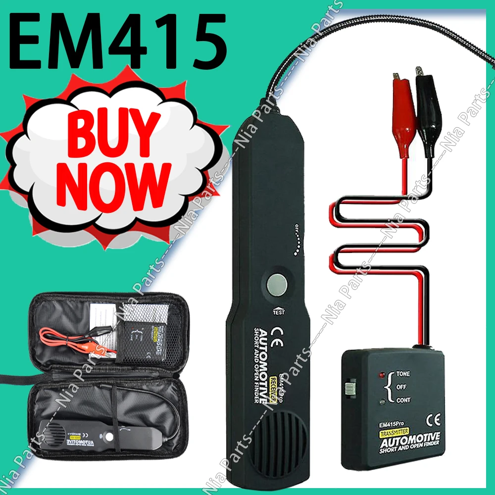 EM415PRO Automotive Short Cable Tracker Open Wire Finder Universal EM415 PRO 6-42V DC Find Car Short Circuit Wire Auto Repair