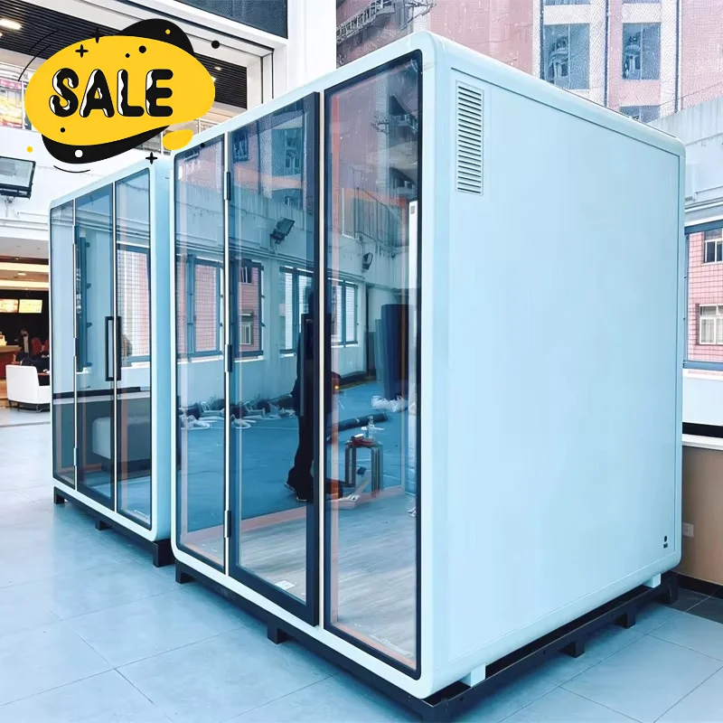 Factory Price Sound Insulation Recording Booth Moving Acoustic Pods for Office Shared Soundproof Meeting Pod Customized