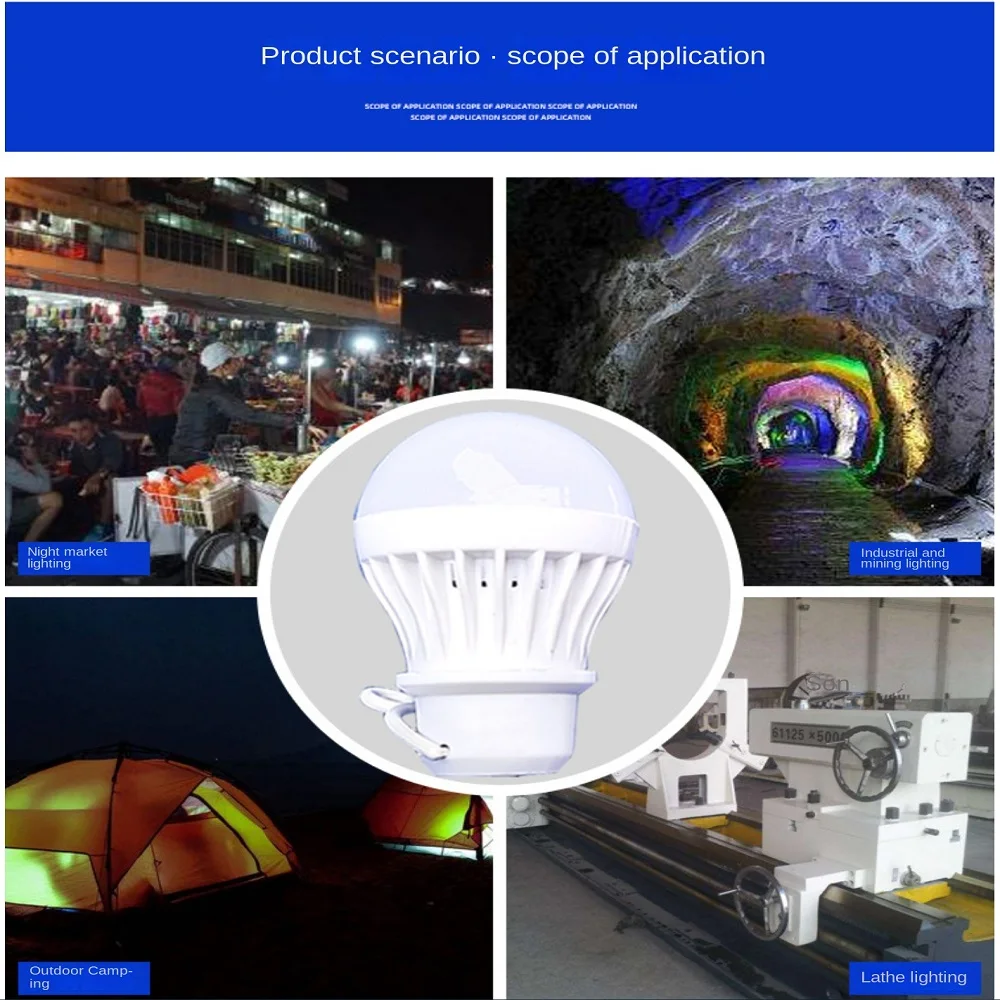 USB Bulb LED Portable Camping Lamp Mini Bulbs 5V Power Book Lamps for Student Learning Desk Outdoor Tent