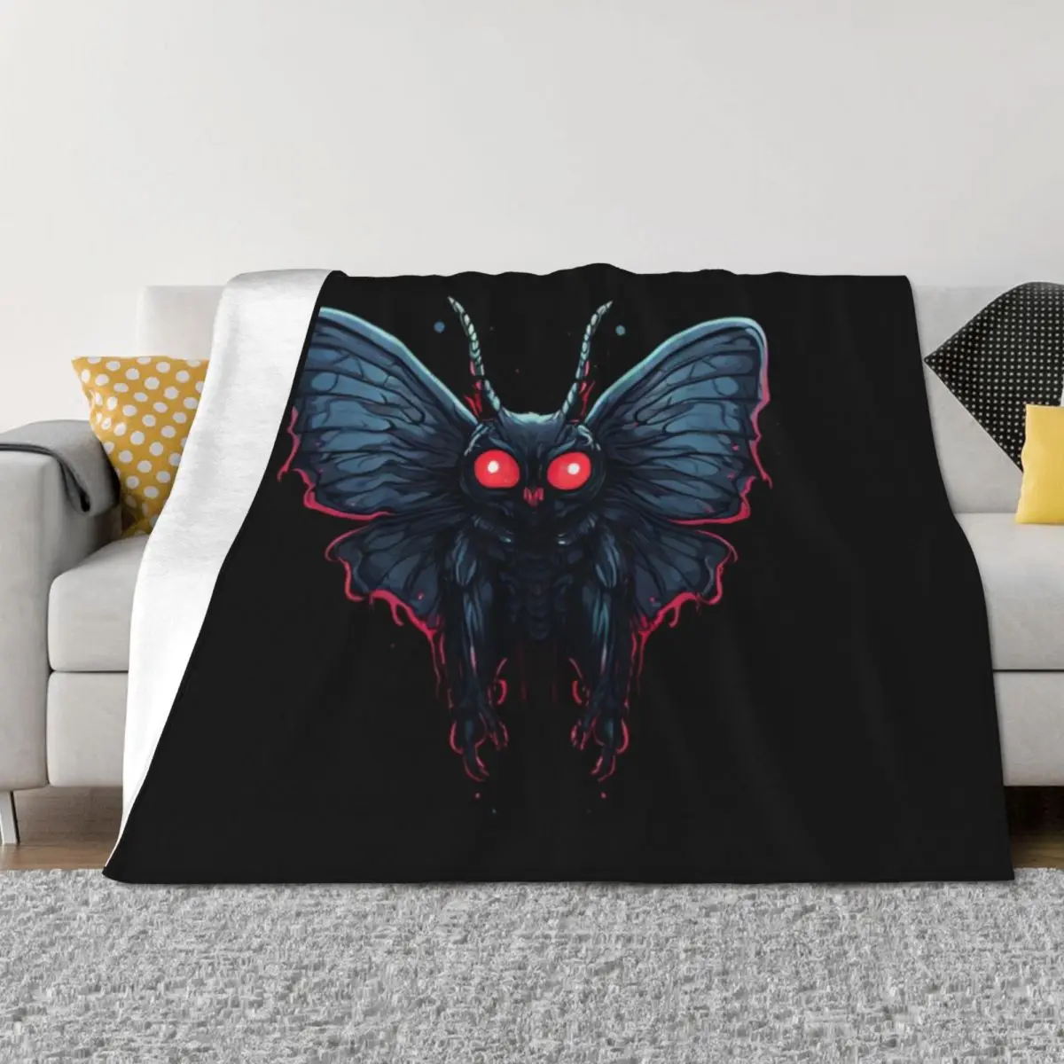 

Mothman Cryptid Throw Blanket for sofa Quilt Single Fashion Sofas Blankets