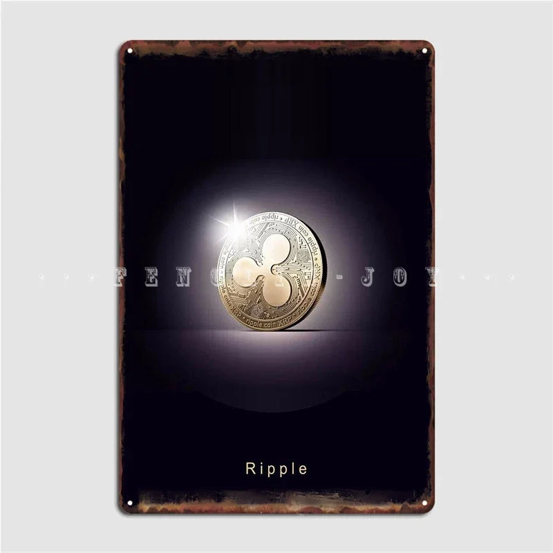 Ripple Poster Metal Plaque Club Decoration Kitchen Painting Décor Tin Sign Posters