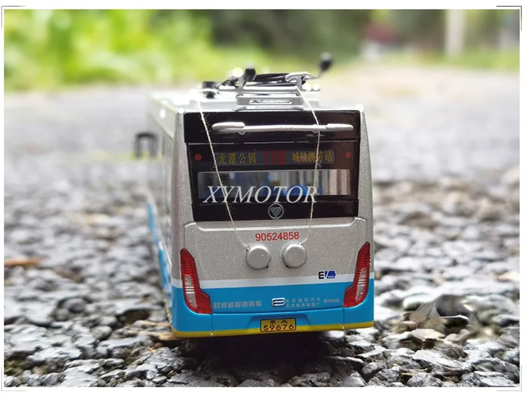 1/64 Beijing City Bus BJDWG-120 No.116 Electric Bus Diecast Model Car Kids Boys Girls Toys Gifts For Display Collection Ornament