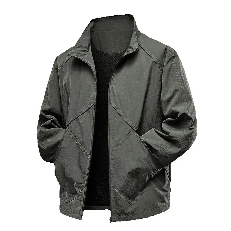 

Мужской повседневный тактический пуховик, модный и универсальный, мужская куртка с воротником-стойкой, весна и осень, новинка