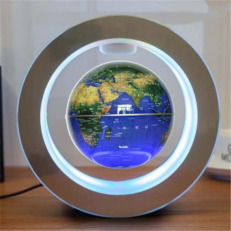 Magnetic levitation globe decoration living room black technology novel high-end decorative gifts with hand gifts,