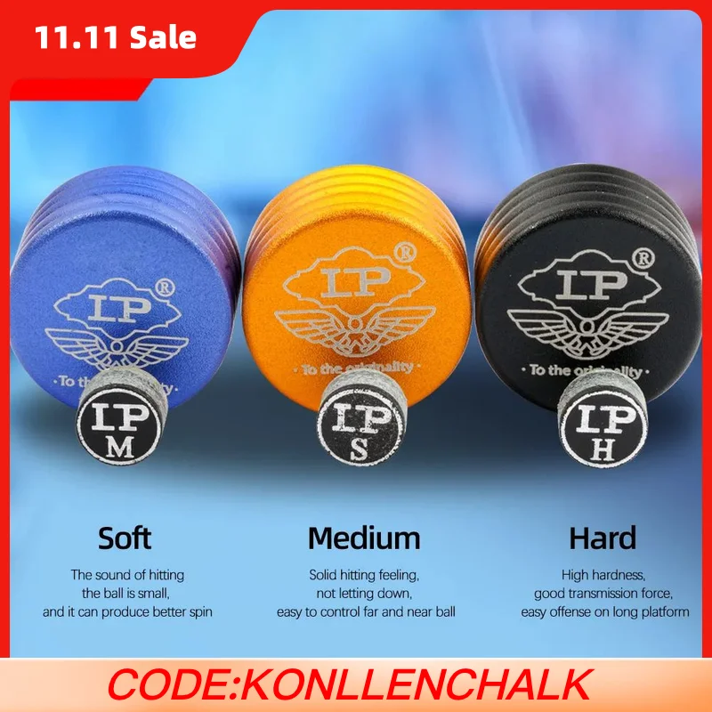 

LP Dream Billiards Snooker Super Cue Tip With Cushion 11mm S M H for billiard accessories