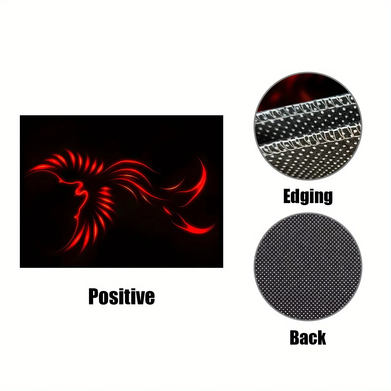 1pc Car Trunk Mat With Red Bird Silhouette Design, Stylish And Durable Interior Protection For Cars, Vans, SUVs, Easy To Clean,