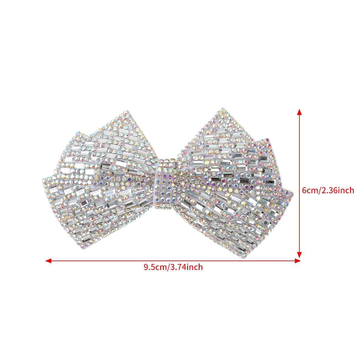 Full Diamond Hairpin Bow Hair Accessory Women High-End Hairpin Luxury Rhinestone Temperament Barrettes High-End Celebrity Style