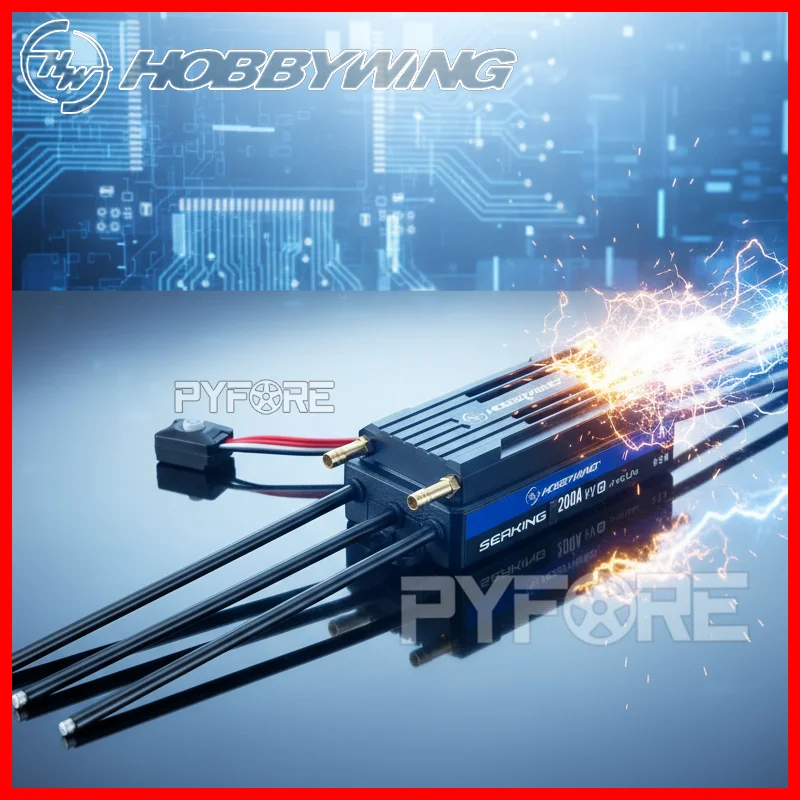 

HOBBYWING SeaKing 200A HV V4 Brushless Esc for Rc Boat ship Electric Remote Control Model Accessories