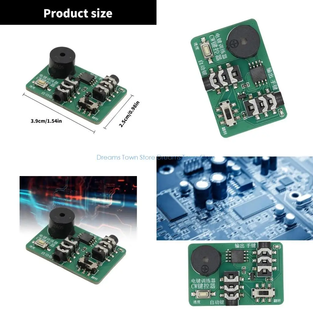 HX6A Space Saving CW Keyer Manual Morse Trainer met Long Last Battery Life voor naadloos buitenradio -activiteit