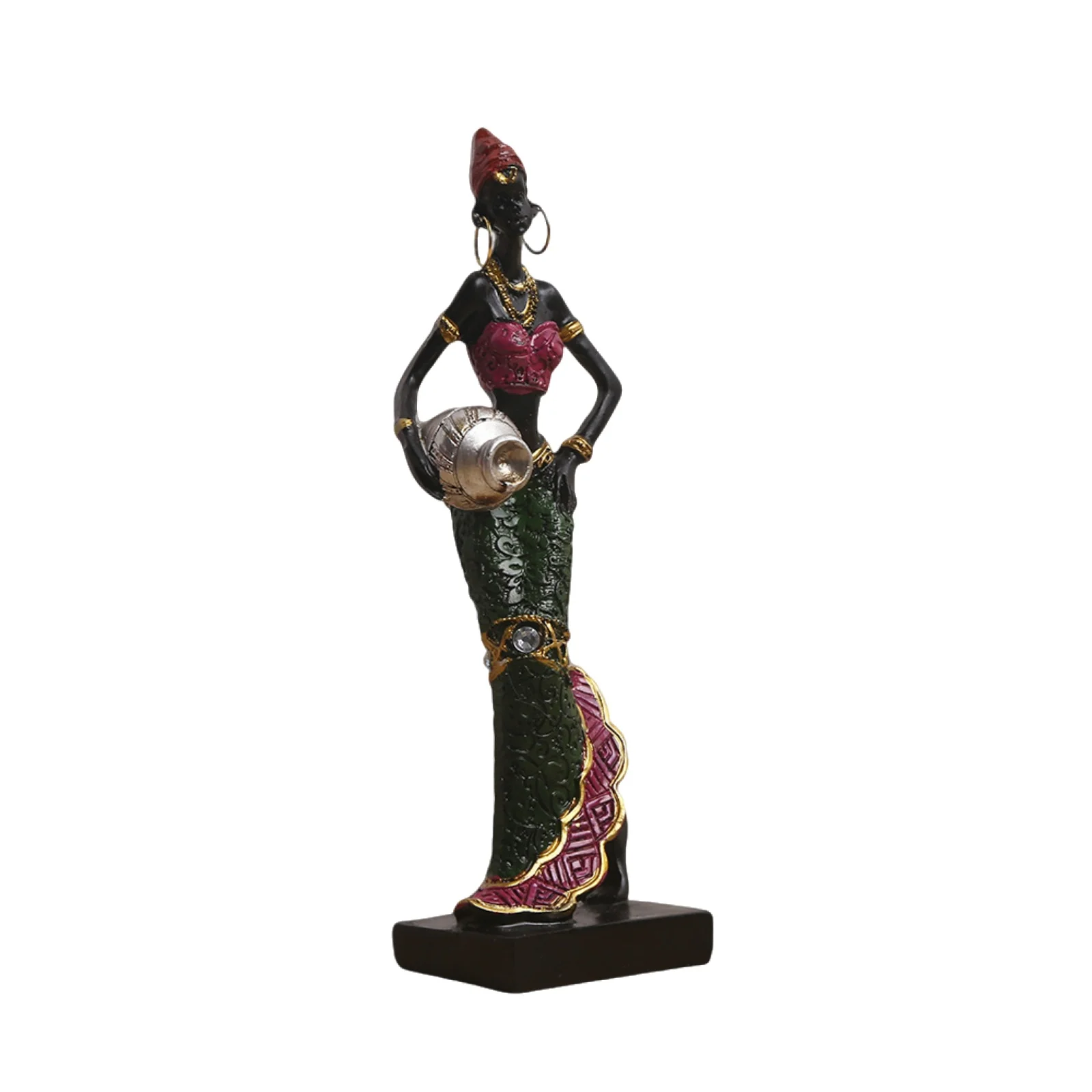 

African Sculpture Hand Sculpture Women Figurine African Lady Art Shelf Decor Tribal Lady Statue African Lady Figurines Tribal