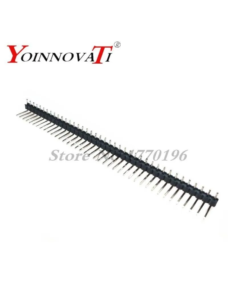 10 sztuk 40 Pin 1x40 jeden rząd mężczyzna 2.54mm łamliwe głowica pinowa złącze kątowe taśmy gięcia — zdjęcie 2