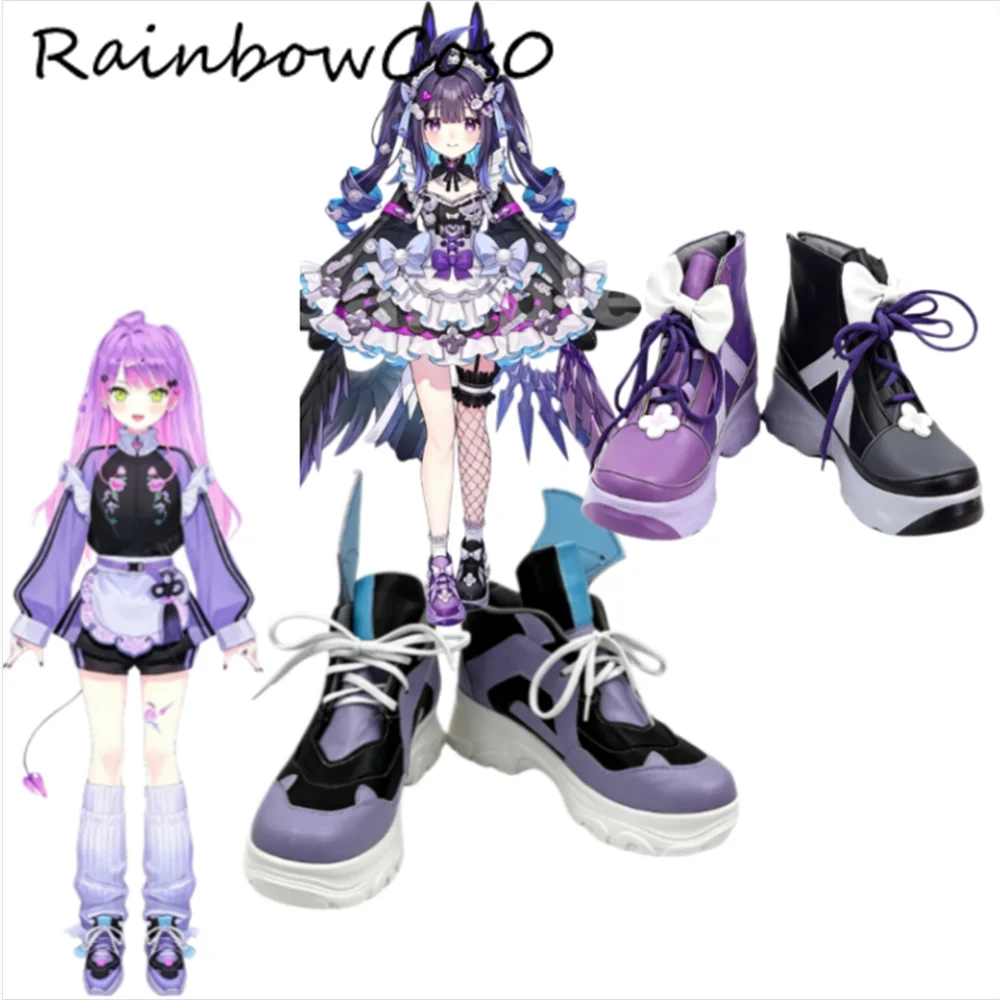 Enna Alouette Tokoyami Towa Virtual YouTuber VTuber Cosplay Shoes Boots Game Anime Halloween Christmas RainbowCos0 W5827 W5828