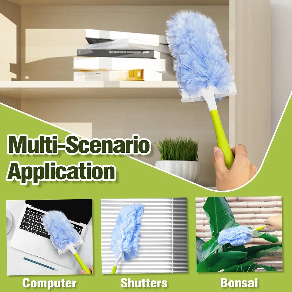 عبوات Swiffer Duster مكونة من 10 قطع، متوافقة مع مقبض Swiffer 360 Duster، عبوات غبار الريش غير المعطرة لـ Cl متعدد الأسطح