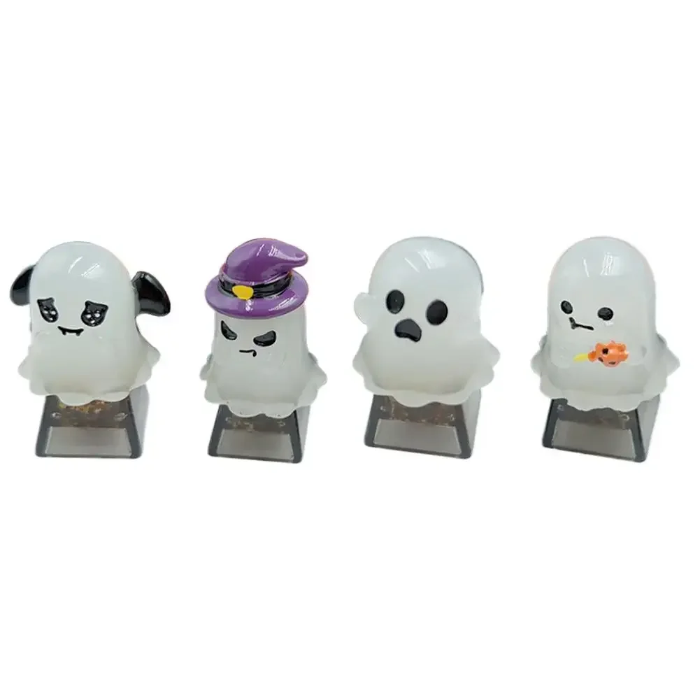 Halloween Ghost Keycaps Gepersonaliseerde Leuke Cartoon Key Caps Creatieve Enkele Hars Ghost Mechanische Toetsenbord Keycaps