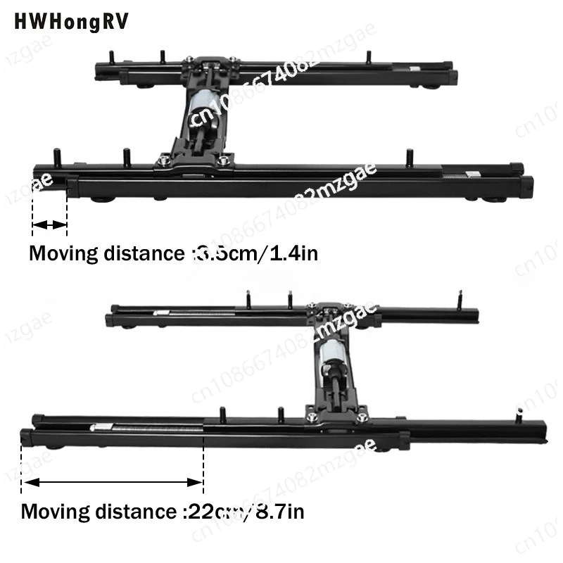مقعد فان المنزلق عالي القوة منزلق اكسسوارات السيارات RV العالمي الصلب الكهربائية الشريحة السكك الحديدية مقعد السيارة انزلاق قابل للتعديل #4