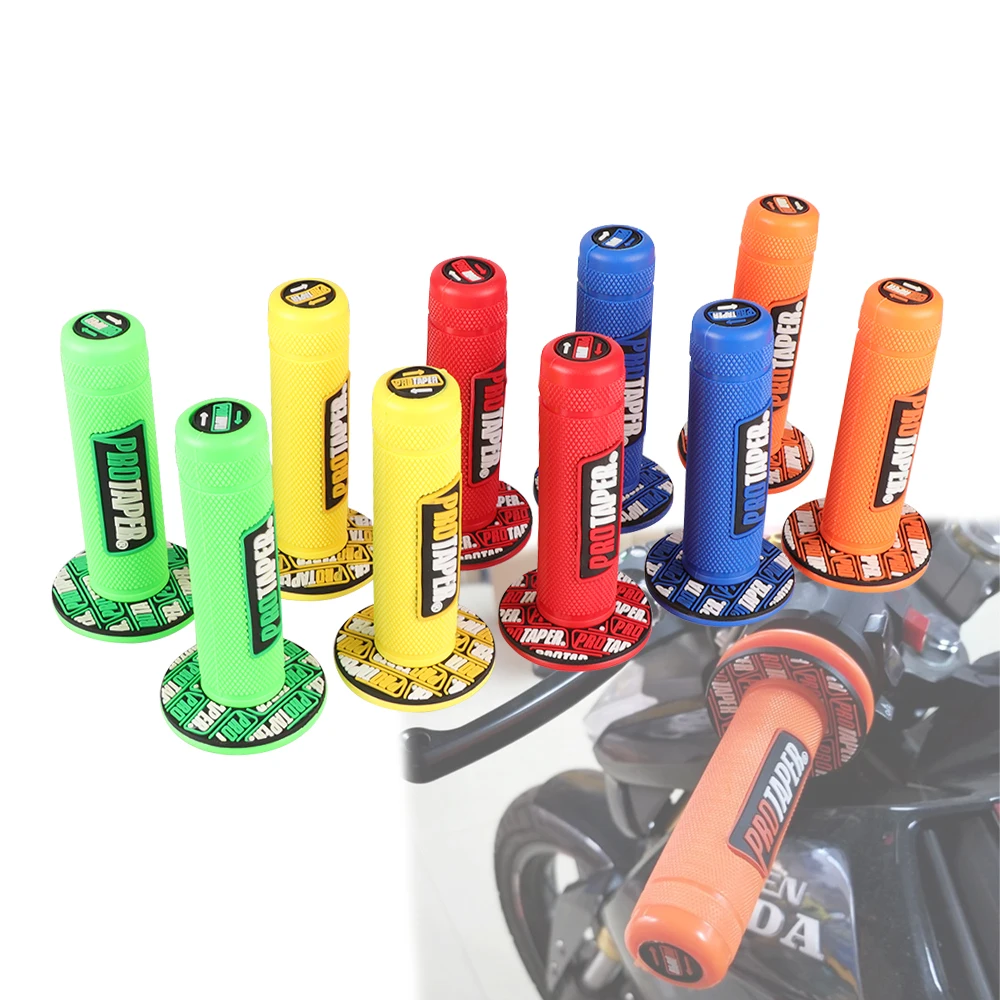 

7/8'' Motorcycle Hand Grips Handle Bar for Dirt Pit Bike End Thruster Grip Handlebar Grips CRF EXC YZF Protaper Pro Taper ATV