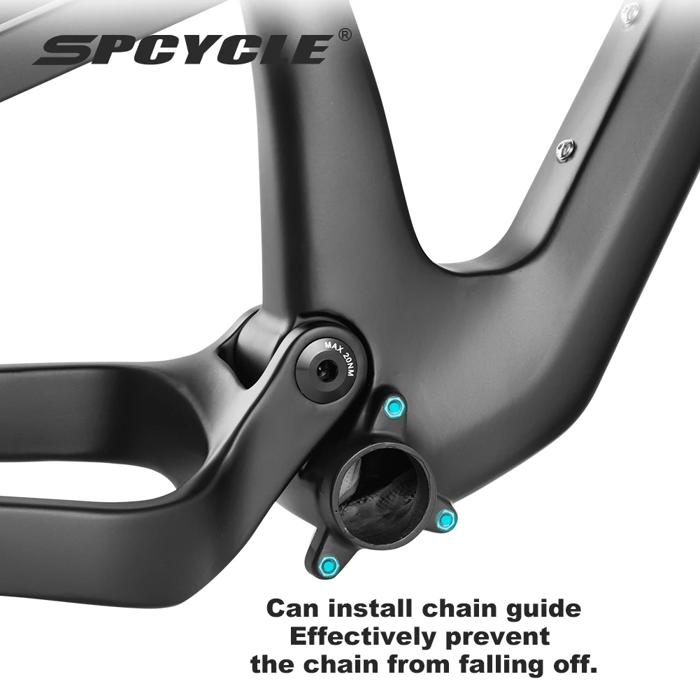 Spcycle 29er All Mountain Bike Frame 29 Boost Full Suspension Carbon MTB Frame Traval 150mm AM Carbon Frame