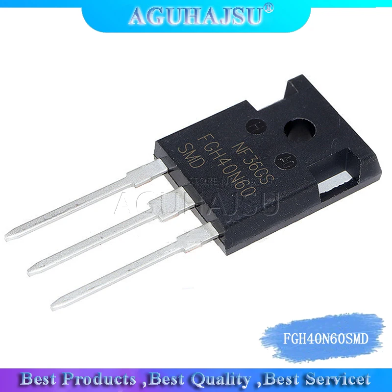 5pcs FGH40N60SMD 40N60SMD 40N60 GH40N60 TO-247 IC Inverter welding machine IGBT single tube 40A/600V