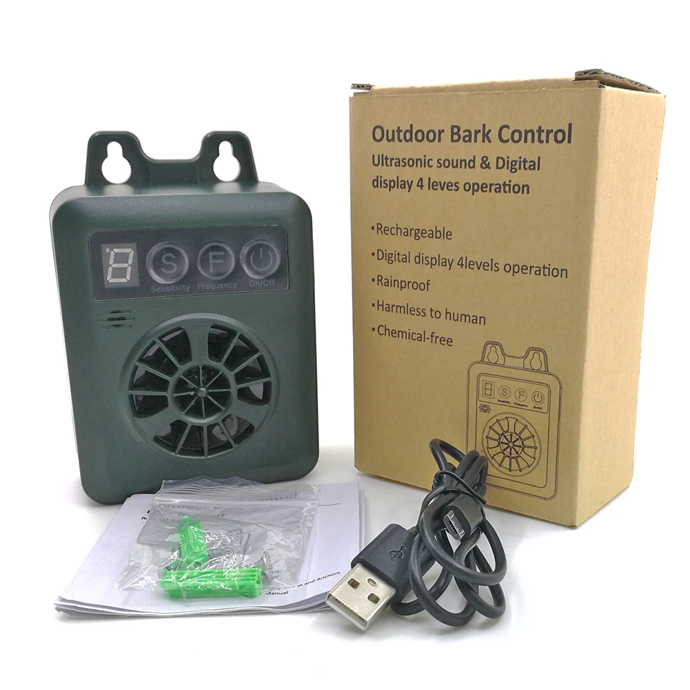 Ultrasonic Anti-Bark Aggressive Dog Pet Repeller Barking Stopper Deterrent Train Automatic Dog Barking Stop Device