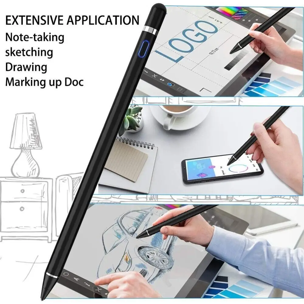 Smooth Tablet Stylus Pen Long battery life No Bluetooth Electromagnetic Pen Magnetic Attraction Touch Screen Pencil Phone Screen