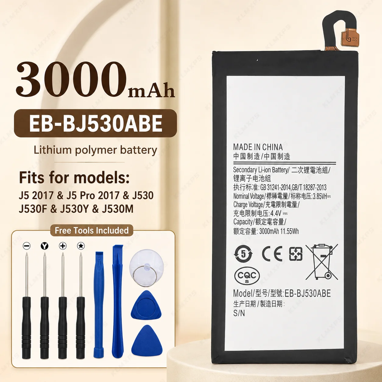 High Capacity Replacement Battery For Samsung Galaxy S8 S8+ S7 S7 Edge S9 S9+ S10 S10E S10+ J5 Pro J7 Pro Long Lifespan
