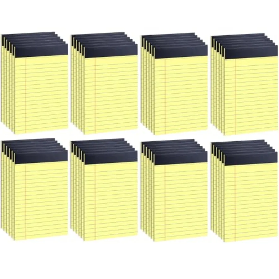 

Pack Legal Pads Bulk Inch Yellow Notepad Note Pads College Ruled Perforated Memo Pad for Work Study Daily Note Taking List Line