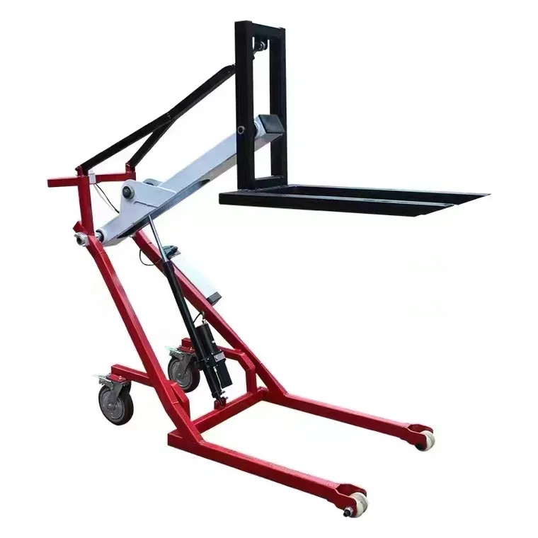 2026 Support Crank Arm Forklift Electric Hydraulic Lift Truck Portable Multi-function Loading and Unloading Truck