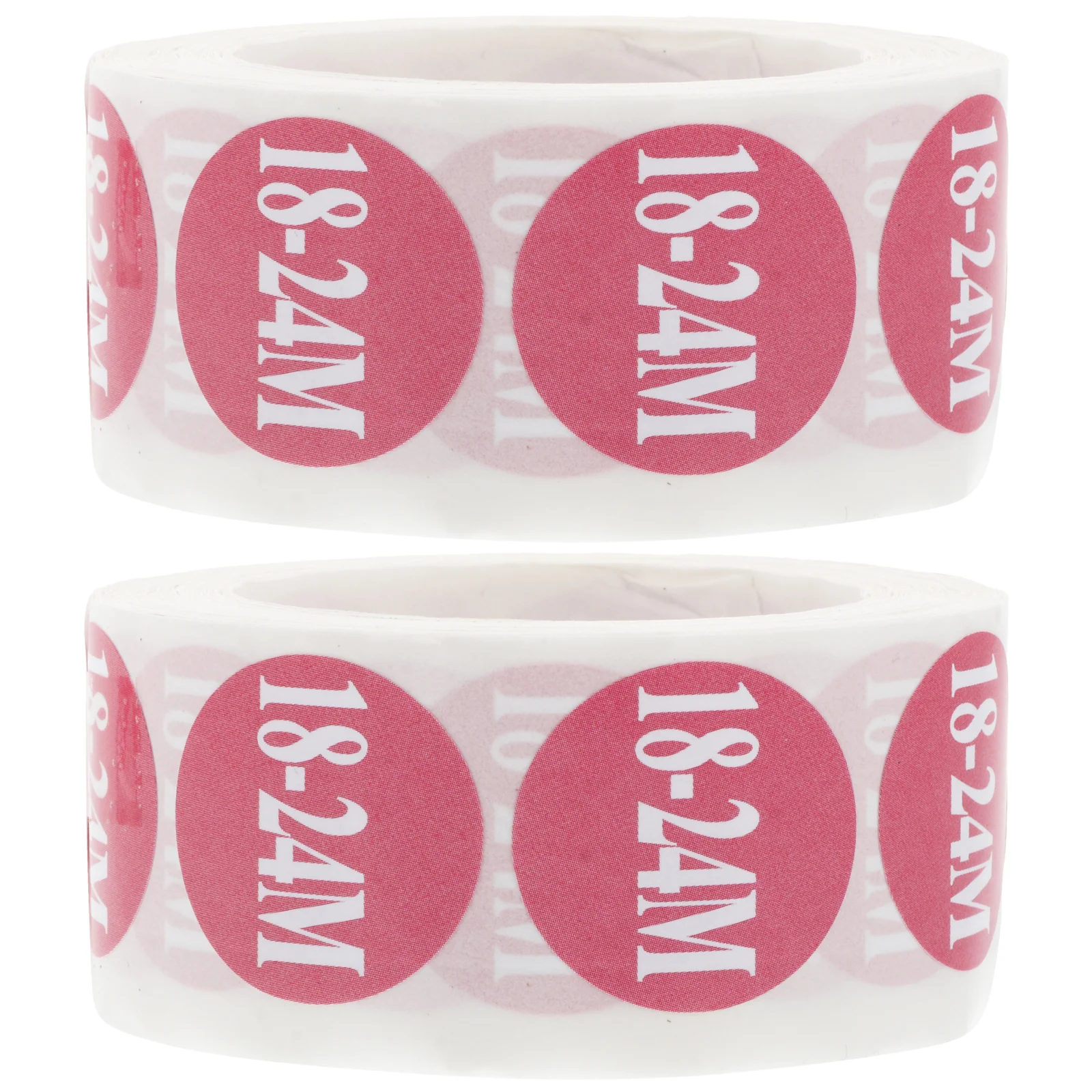 

2 рулона наклеек для размерной маркировки одежды, круглые, самоклеящиеся, для детской одежды, для отображения размеров, простые в использовании, с гладкой поверхностью, для розничной и оптовой продажи