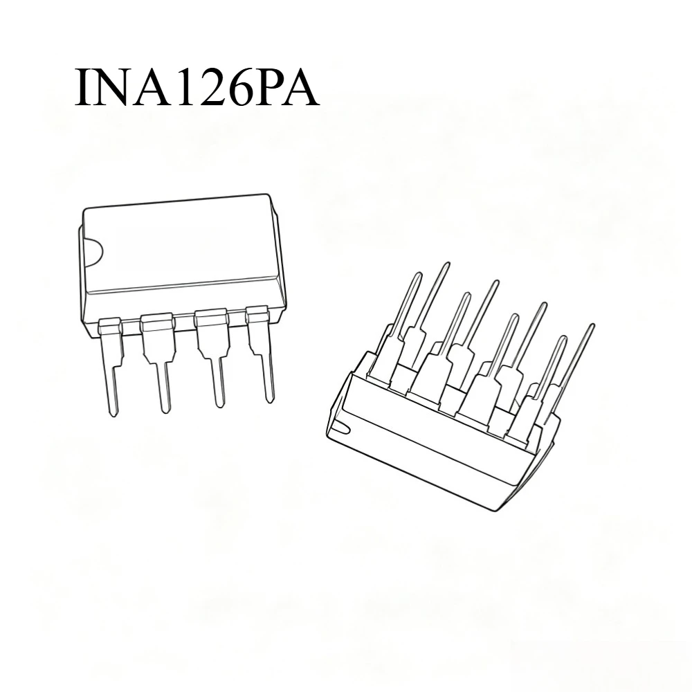 10Pcs/Lot Original INA126PA DIP-8 INA126P DIP8 INA126 126PA 126 IC Instrumentation amplifier
